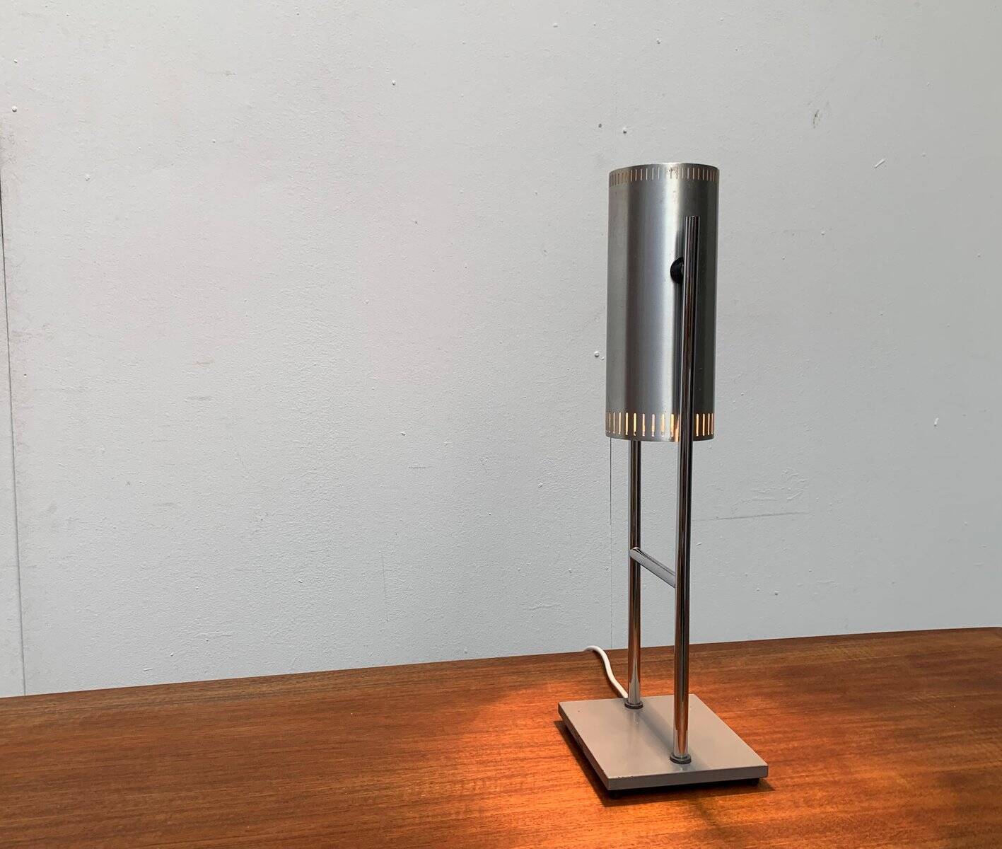 Danish mid-century Trombone table lamp by Jo Hammerborg for Fog & Mørup.
