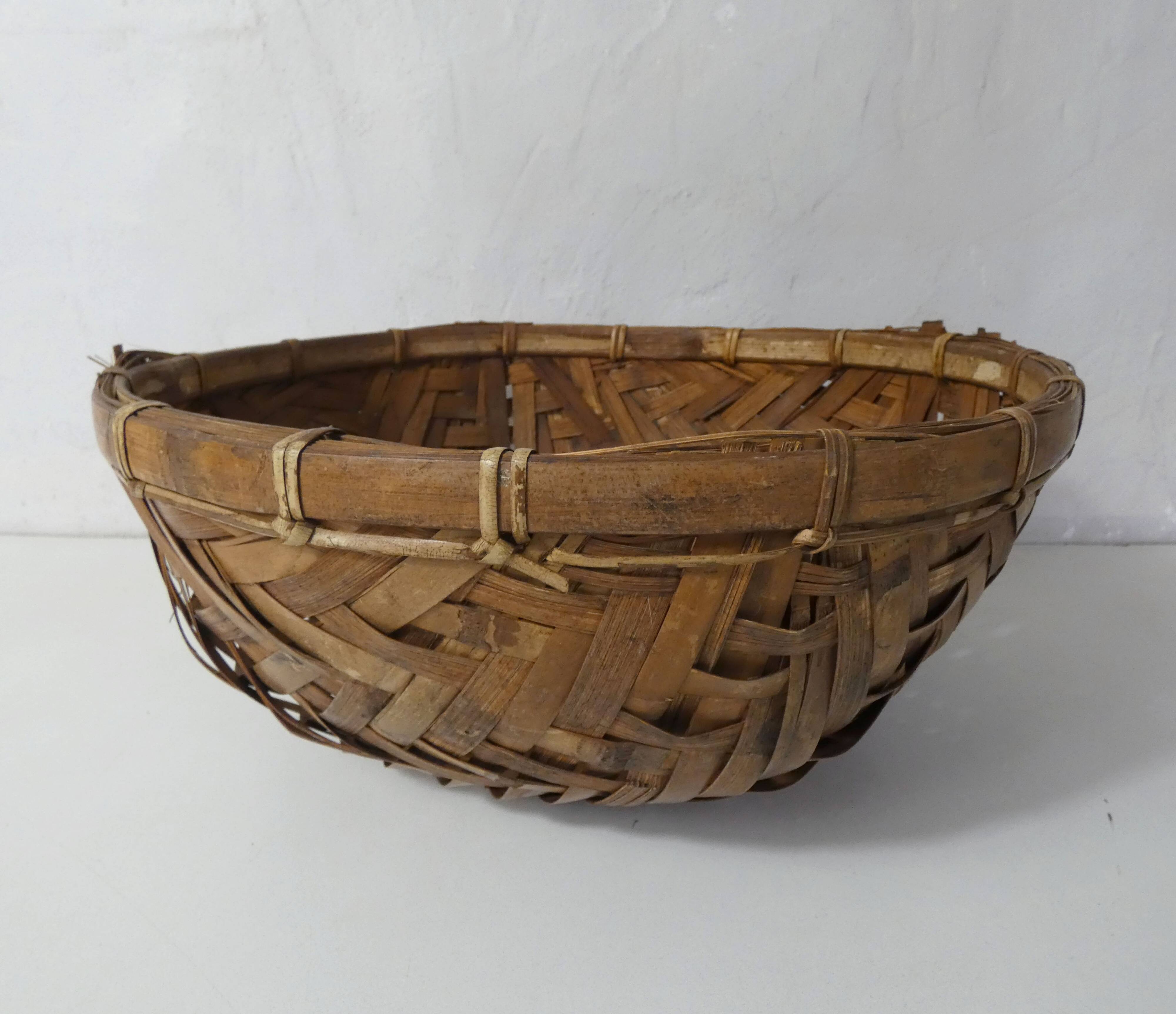 rattan basket basket for herbalist gathering