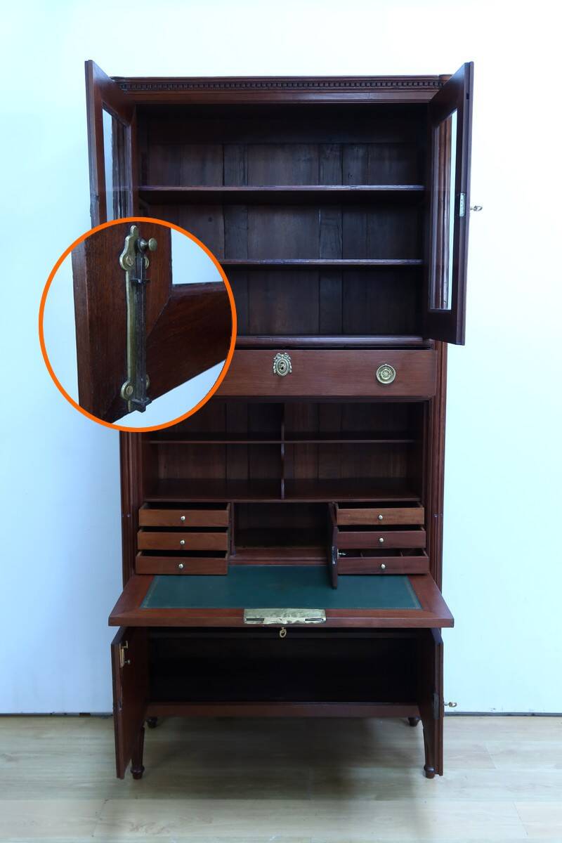 Secretary with a Mahogany Guillotine from Cuba, Louis XVI period – Late 18th century