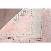 Vintage Turkish Oushak Handmade Cotton Orange Wool Runner Rug 82x328