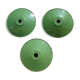 Lot de 3 abats-jour verts en tôle émaillée vintage