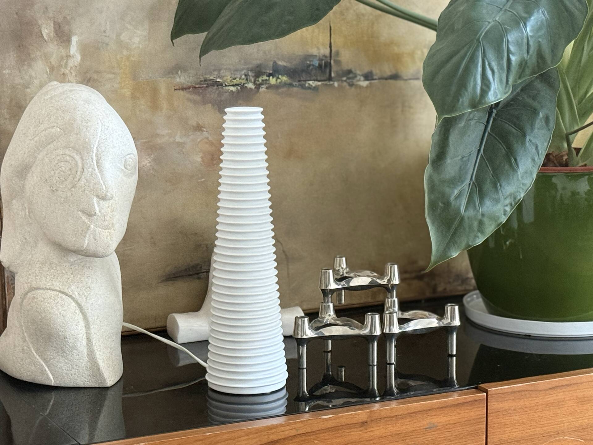 Bista Vintage Desk Lamp in Porcelain