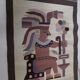 Carpet wool decorative Mexican ethnic, 146 x 97