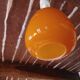Suspension vintage  70's - opaline orange