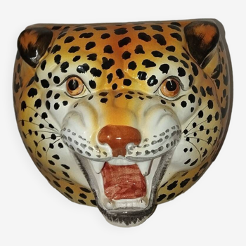 Cache pot céramique tête de tigre