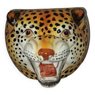 Tiger head ceramic planter