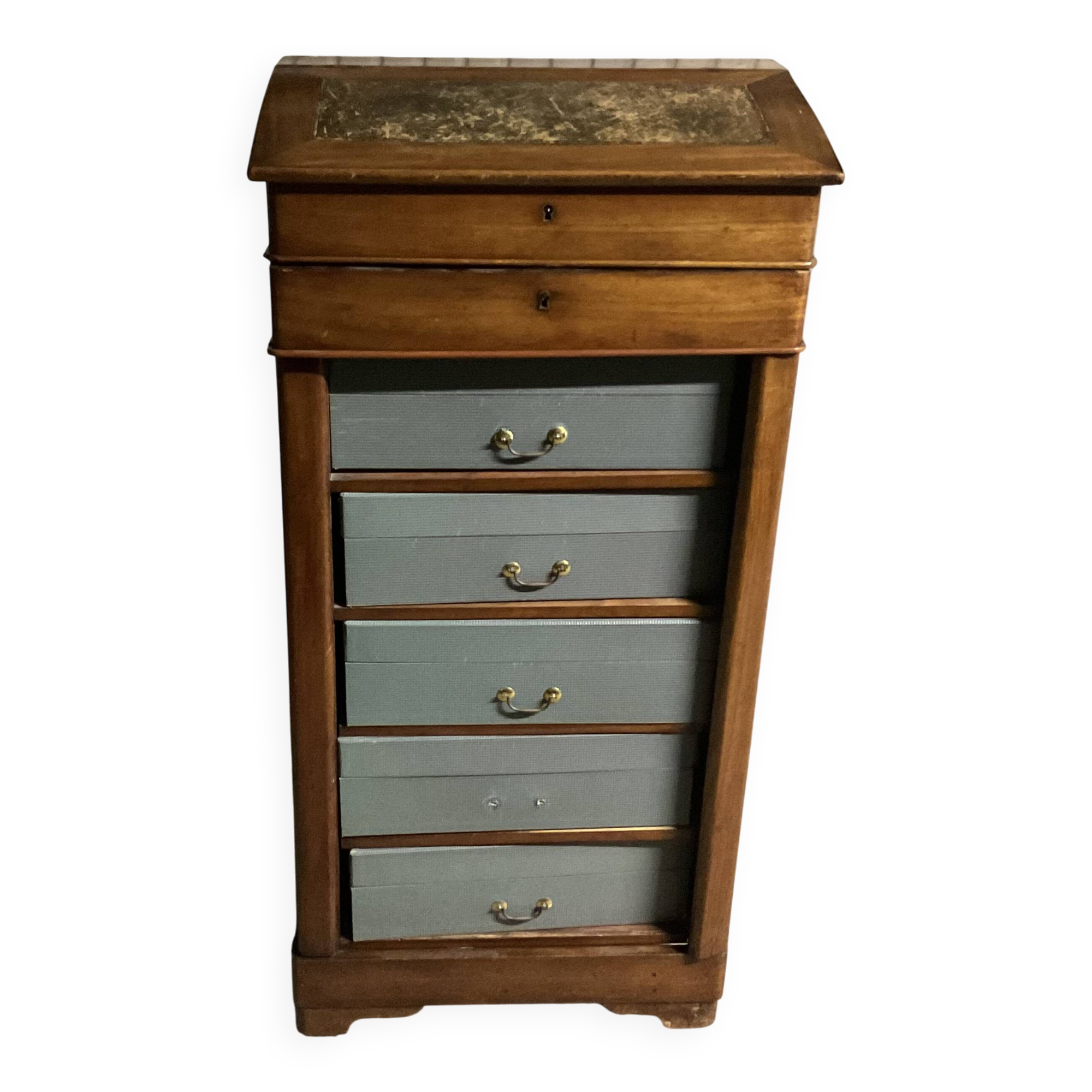 Notary desk, 19th century Restoration period.