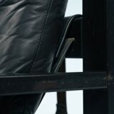 Chaises longues brutalistes avec repos-pieds de Sonja Wasseur, années 1970