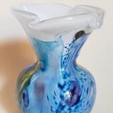 Vase glass paste of the glassmakers of Maure Vieil Mick and Bob Le Bleïs 80s