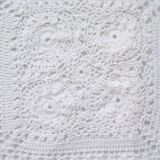 Crochet cushion cover