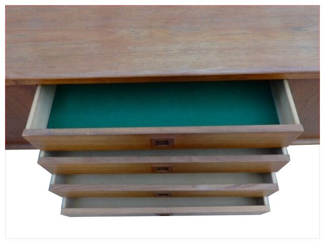 Danish teak row H.W. Klein Scandinavian 1960s