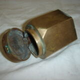 Massive brass inkwell from 1960