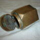 Massive brass inkwell from 1960