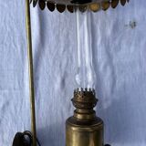 Vintage kerosene lamp copper wall light