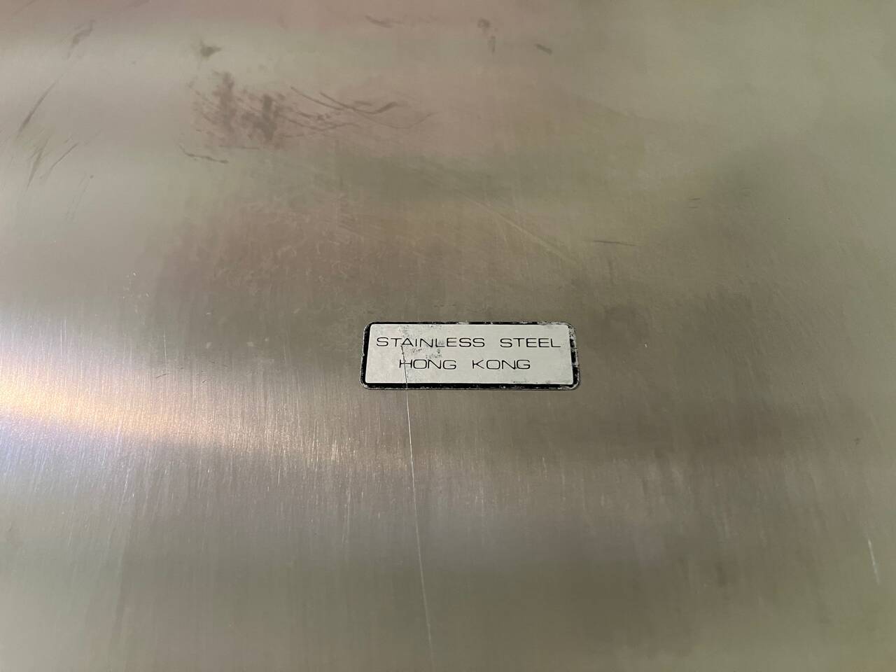 Vintage stainless steel tray Made in Hong Kong