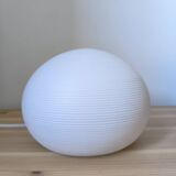 Table lamp in white opaline glass
