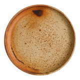 Large handmade stoneware platter – 30.5 cm – 1970s/80s