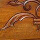 Large buffet en noyer massif, dessus en marbre noir
