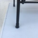 Wrought iron and rattan magazine holder
