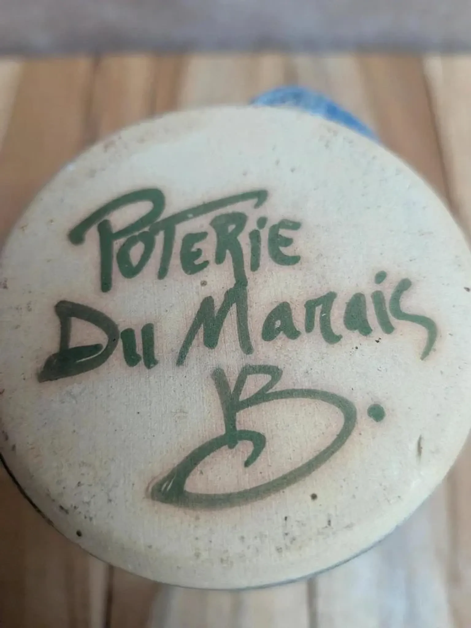 Large vintage cup Poterie du Marais – Signed French ceramics