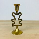 Bougeoir laiton nounours vintage