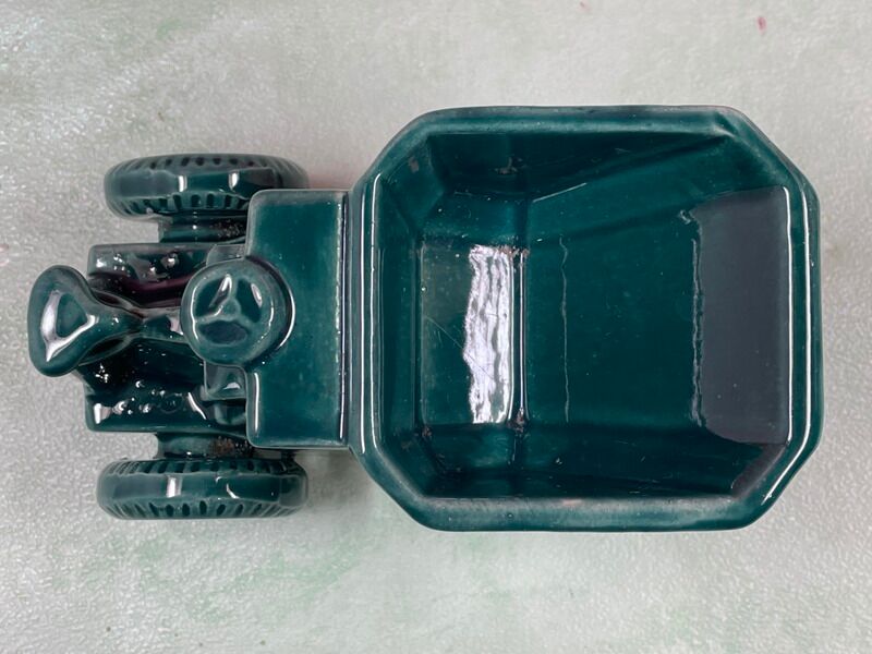 rare dumper ashtray in the shape of a mechanical wheelbarrow 'SAMBRON' ceramic