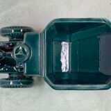 rare dumper ashtray in the shape of a mechanical wheelbarrow 'SAMBRON' ceramic