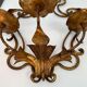 Pairs of sconces with 3 brass fires early XXth