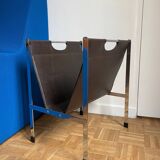 Chrome magazine rack