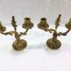 Pair of candelabra bronze rocaille