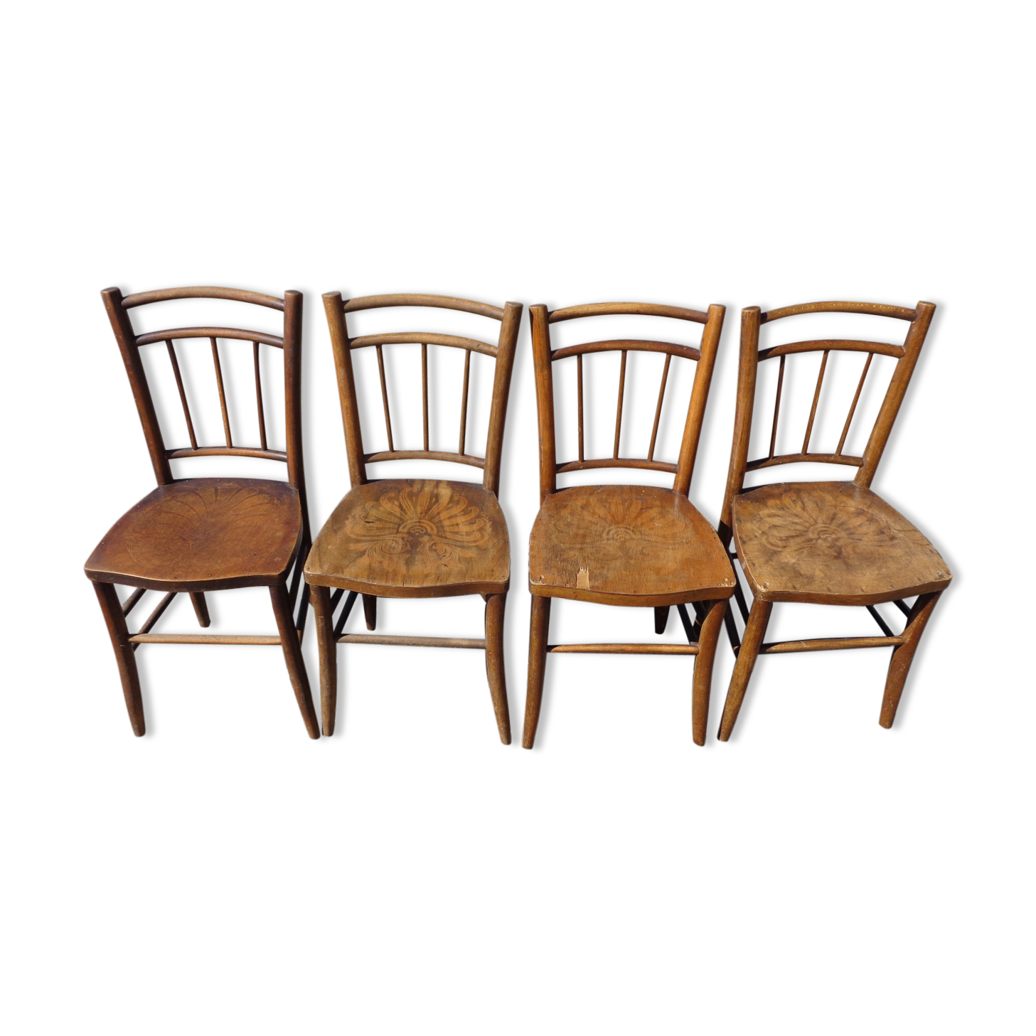 4 bistro chairs 1900