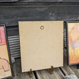 Set of 4 vintage frames ~ 70 for jungle decoration