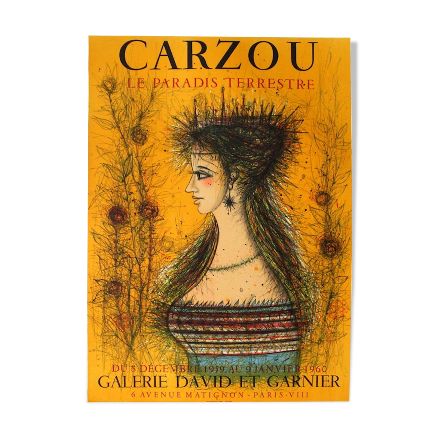 Poster Carzou , the earthly paradise