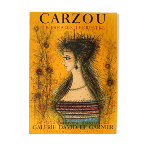 Affiche Carzou le paradis