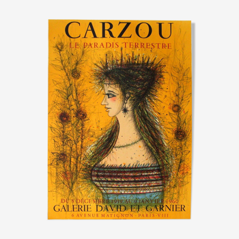 Poster Carzou , the earthly paradise
