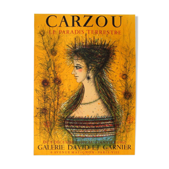 Affiche Carzou le paradis terrestre