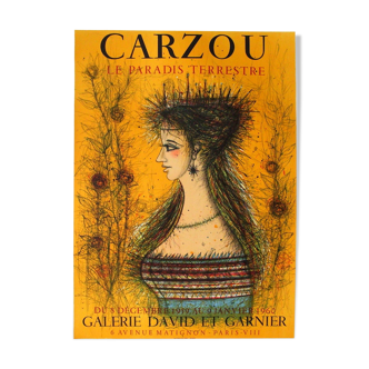 Poster Carzou , the earthly paradise