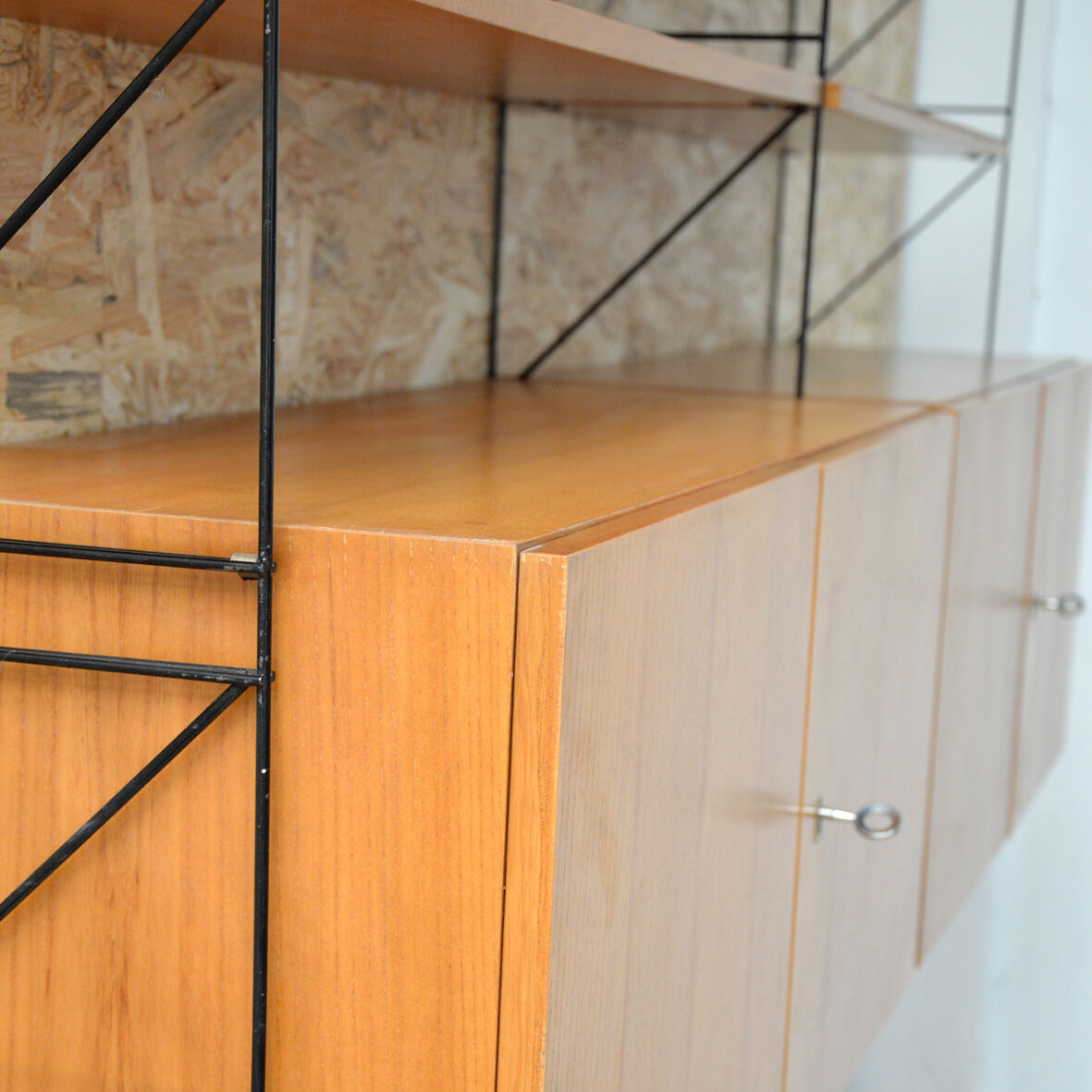 System wall shelf Erbus Möbel, 1960