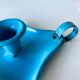 Old sky blue enamelled candle holder