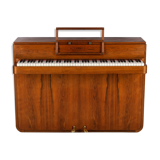 Danish mid-century modern hardwood pianette Bij Louis Zwicki, 1960s