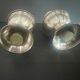Pair of salt salt shakers pepper in silver metal