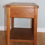 Oak stool/bedside table reconstruction