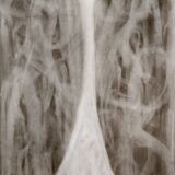 Abstract interlacing drawing in black and white 2