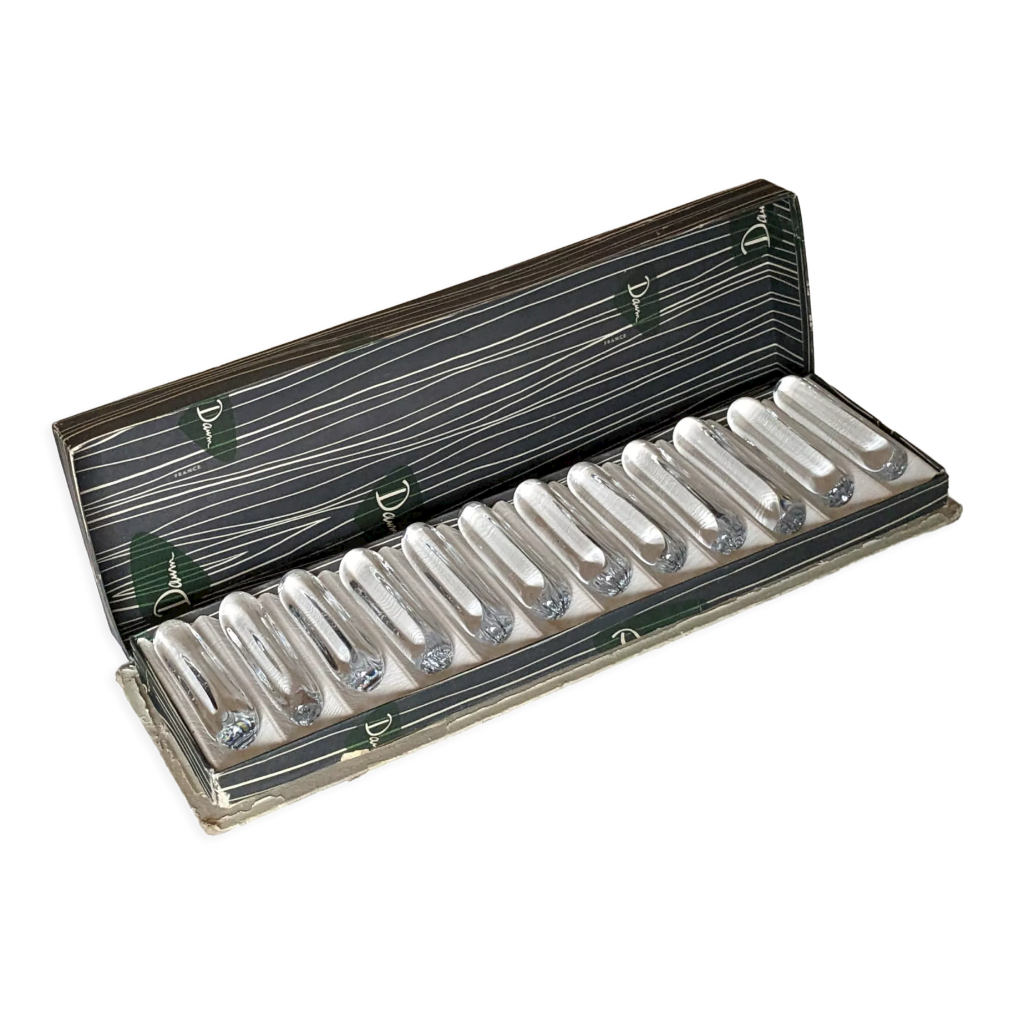 Suite of 12 Daum knife holders