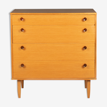 Retro honey teak 1960s avalon chest of drawers