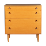 Retro honey teak 1960s avalon chest of drawers