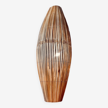 High lamp in bamboo strips