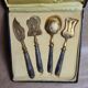 Set of cutlery with silver vermeil