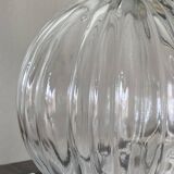 Old transparent glass globe for wall lamp chandelier.