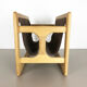 Danish oak wood magazine rack design made by Salin Møbler, 1970s